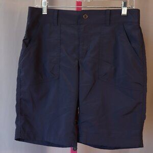 Columbia Omni Shield Hiking Shorts - Navy Blue, Size 10